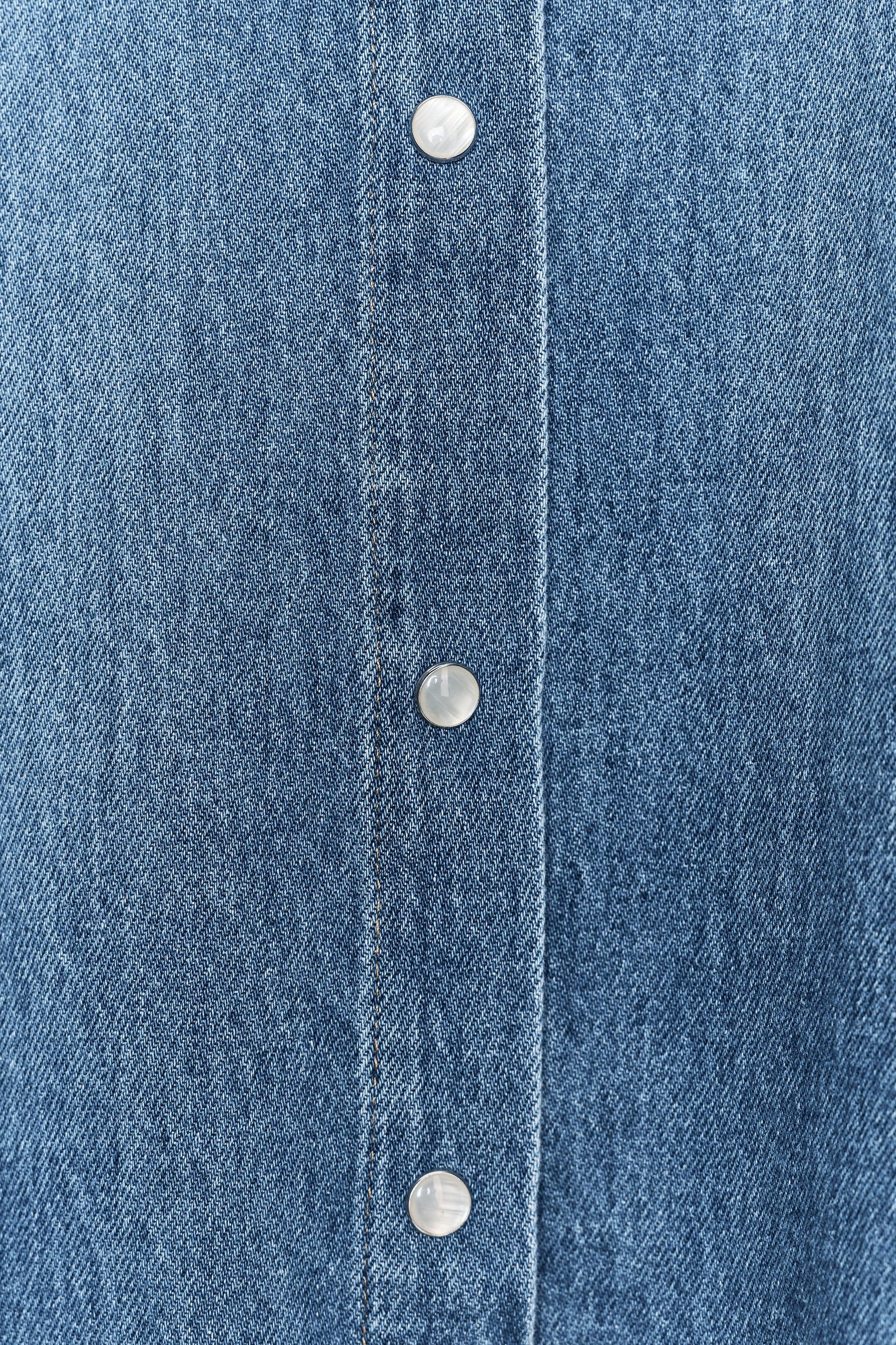 Denim Shirt with Tie