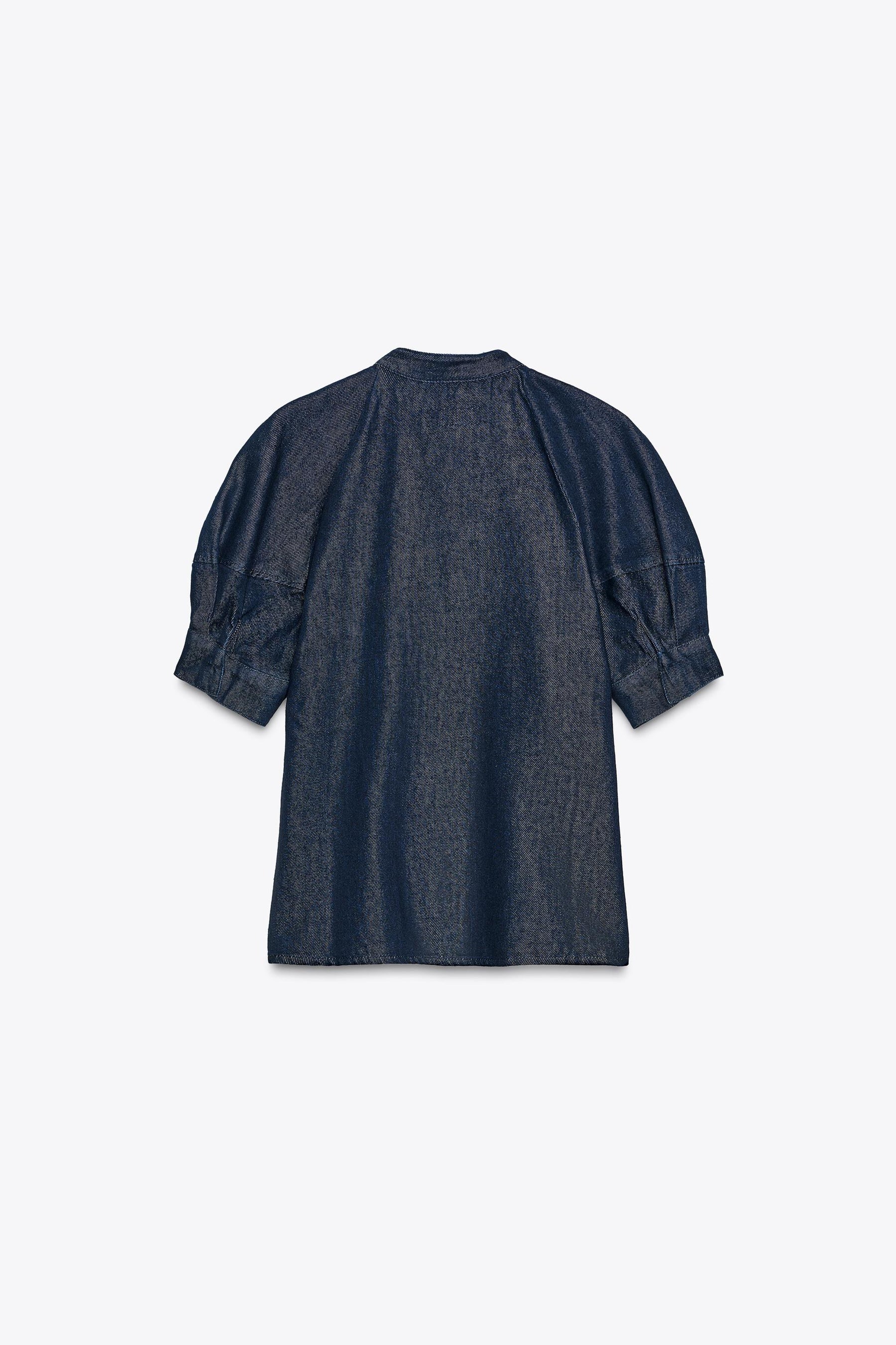 Denim Shirt with Ties