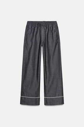 Contrast Trim Trousers