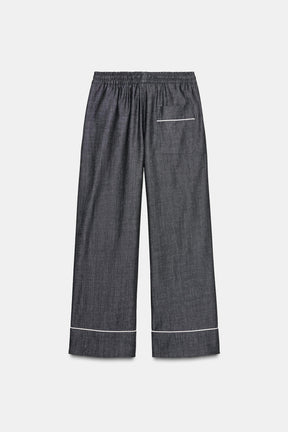 Contrast Trim Trousers