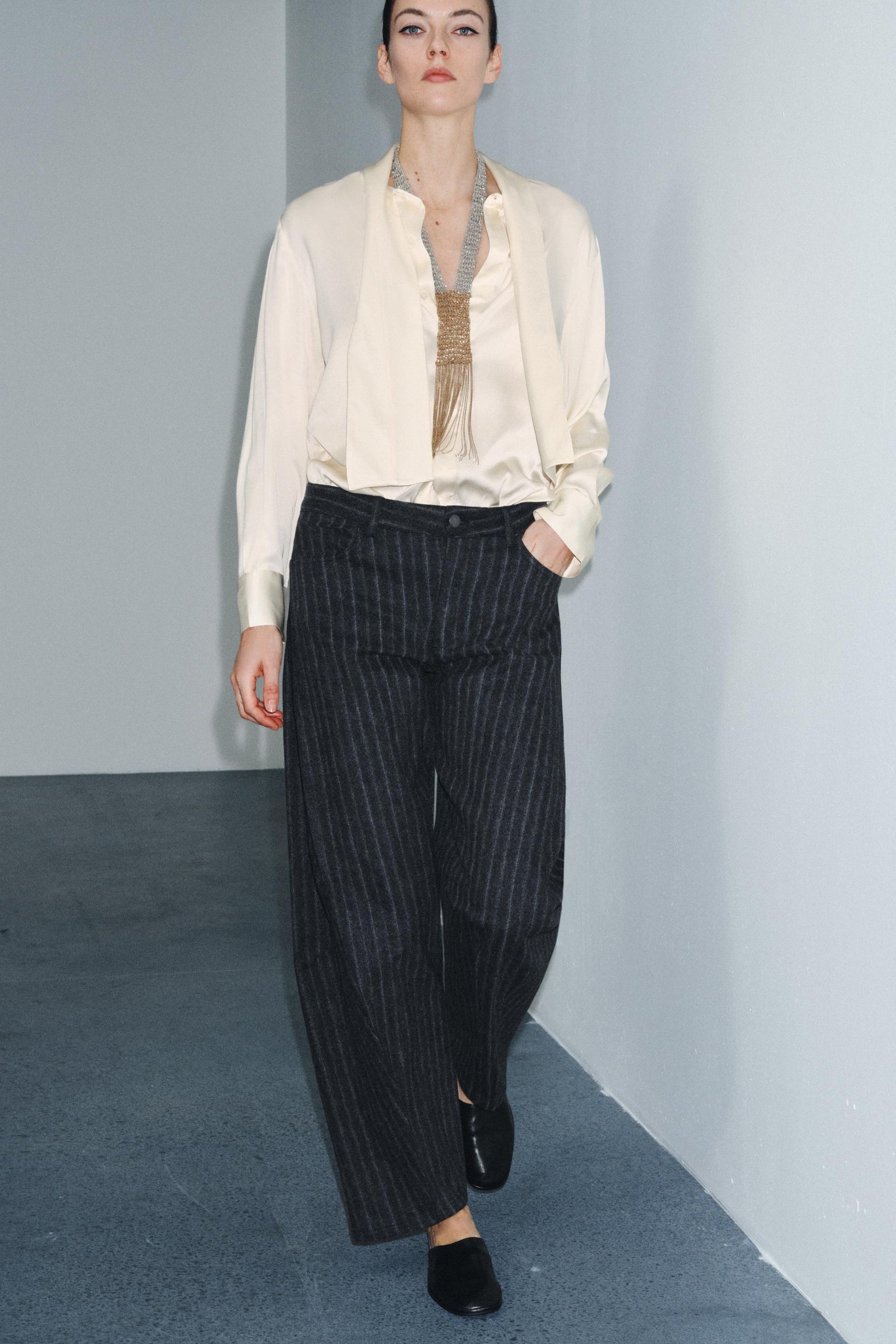 Striped Balloon Trousers