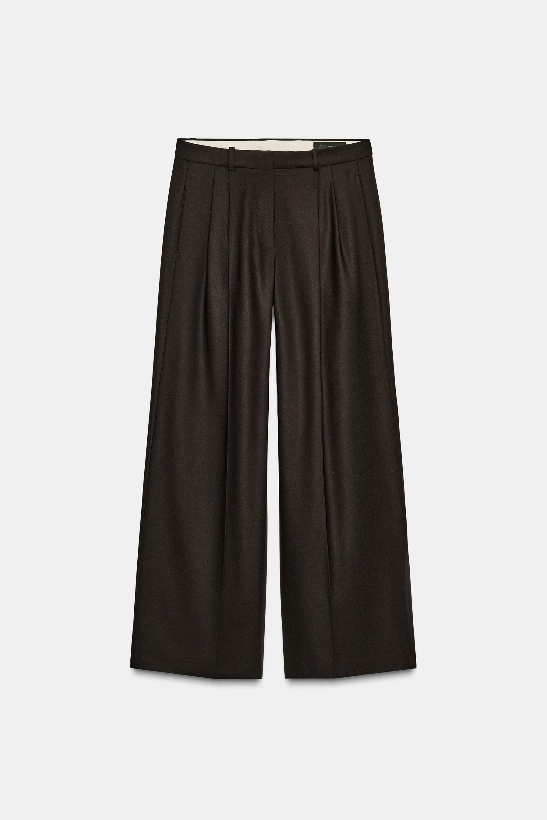 Wide-Leg Trousers with Pleats