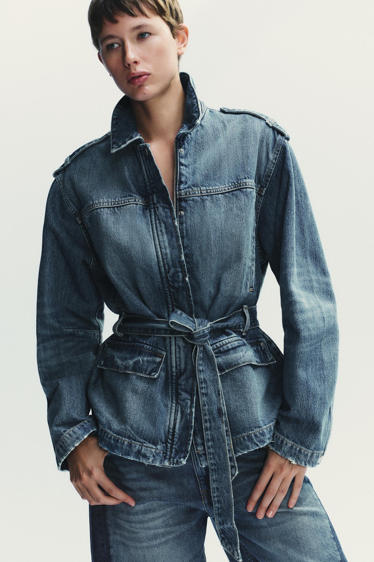 LONG DENIM JACKET