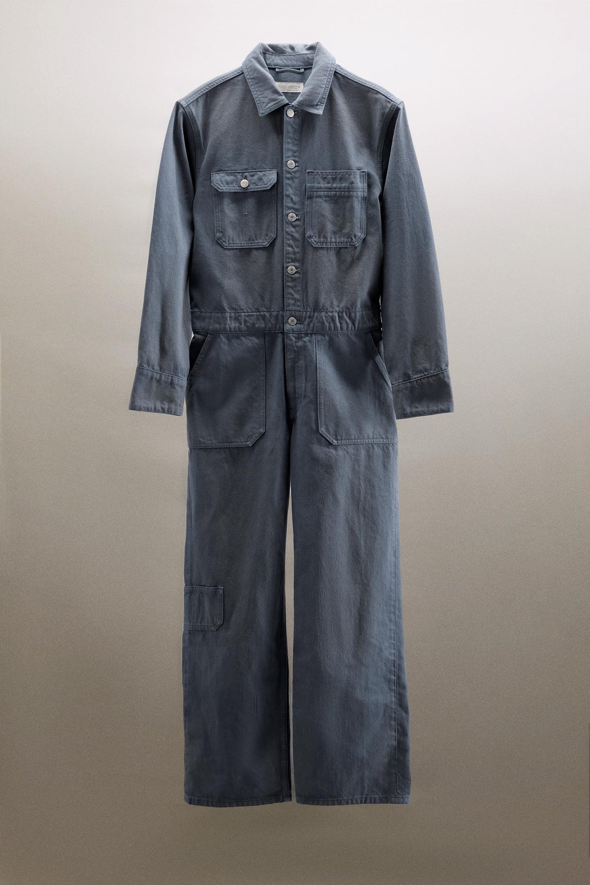 WASHED DENIM JUMPSUIT