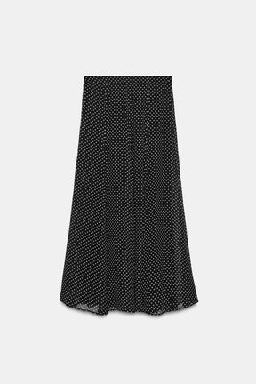 Polka Dot Long Skirt