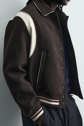 Contrast Bomber Jacket