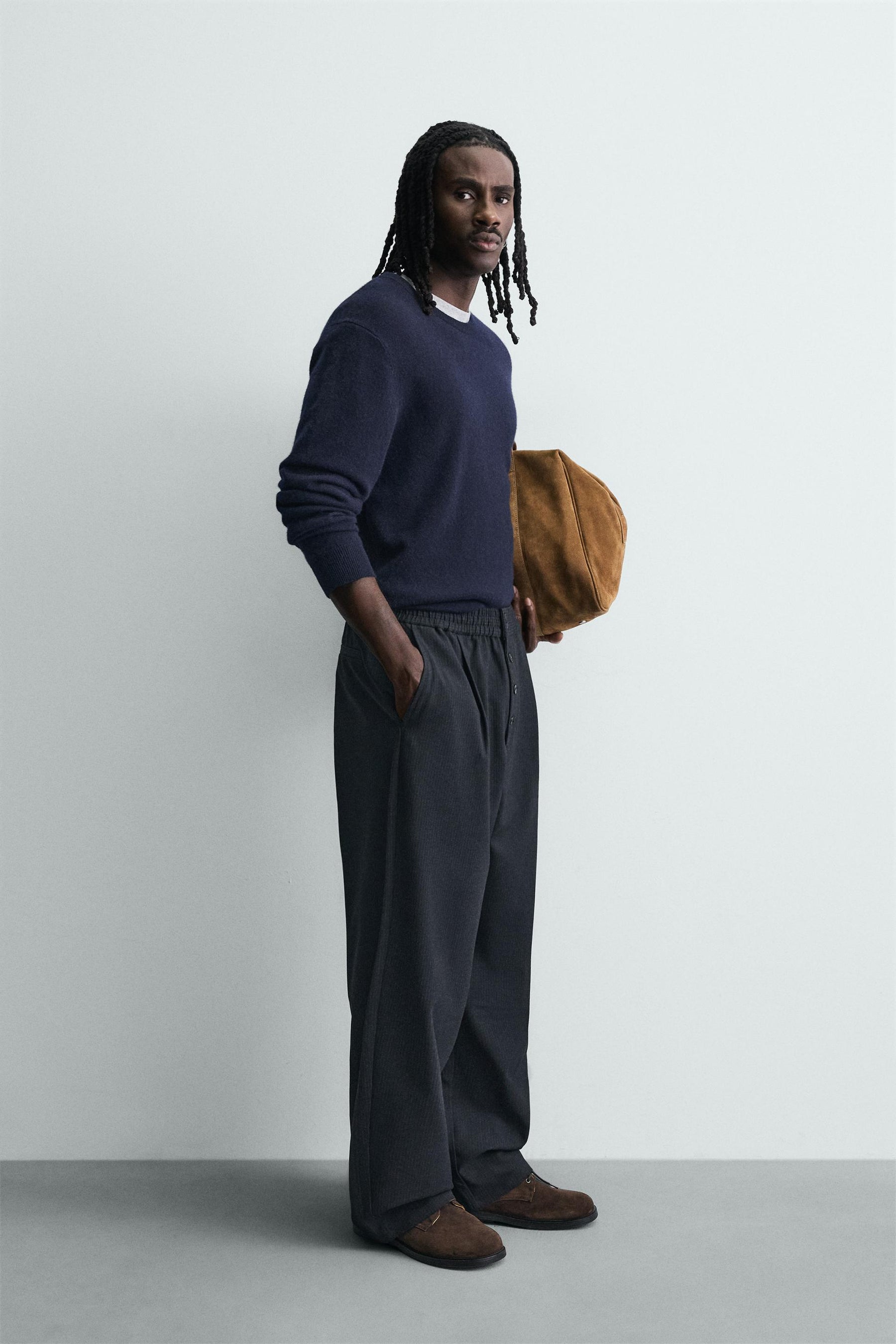Striped Relaxed Trousers