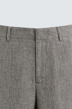 TEXTURED FLARE FIT TROUSERS - Image 10