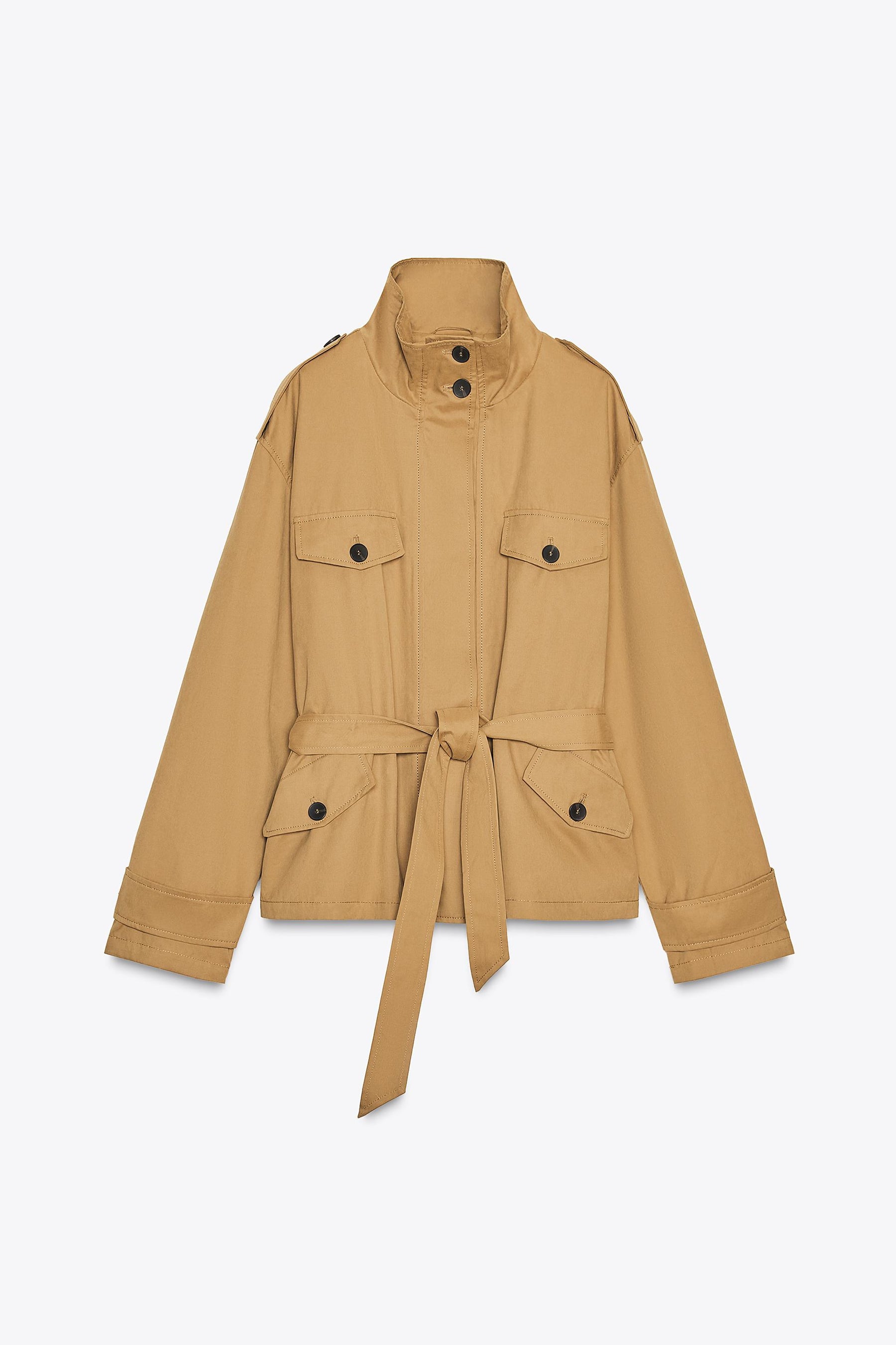 SHORT TRENCH COAT - Image 4