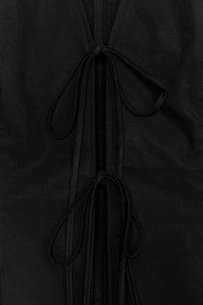 Poplin shirt with tied