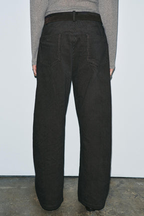 Striped Wide-Leg Trousers