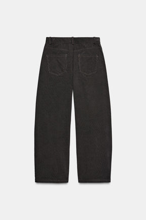 Striped Wide-Leg Trousers