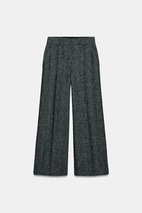 Wool Straight Trousers