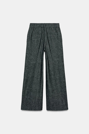 Wool Straight Trousers