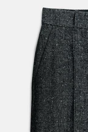 Wool Straight Trousers