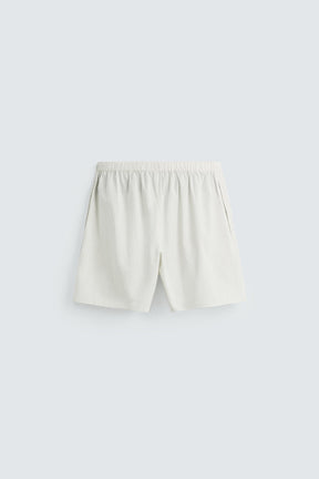 COTTON-HEMP STRIPED BERMUDA SHORTS - Image 7