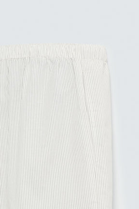 COTTON-HEMP STRIPED BERMUDA SHORTS - Image 9