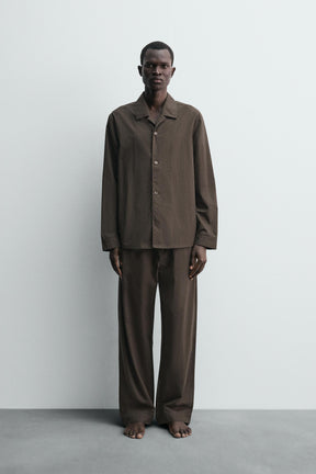 JACQUARD PYJAMA SHIRT - Image 1
