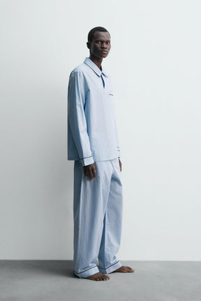 JACQUARD PYJAMA POLO SHIRT - Image 4