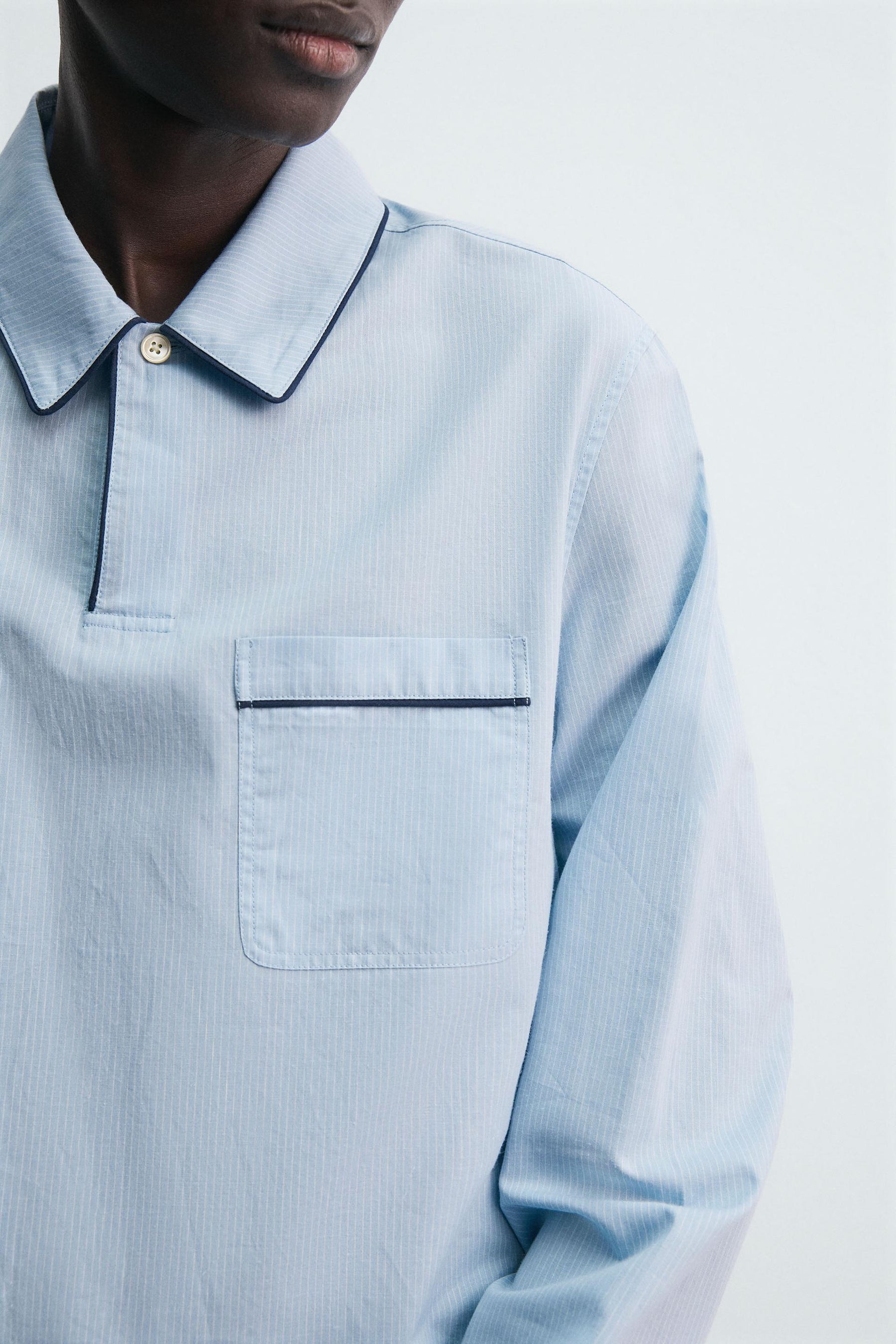 JACQUARD PYJAMA POLO SHIRT - Image 6