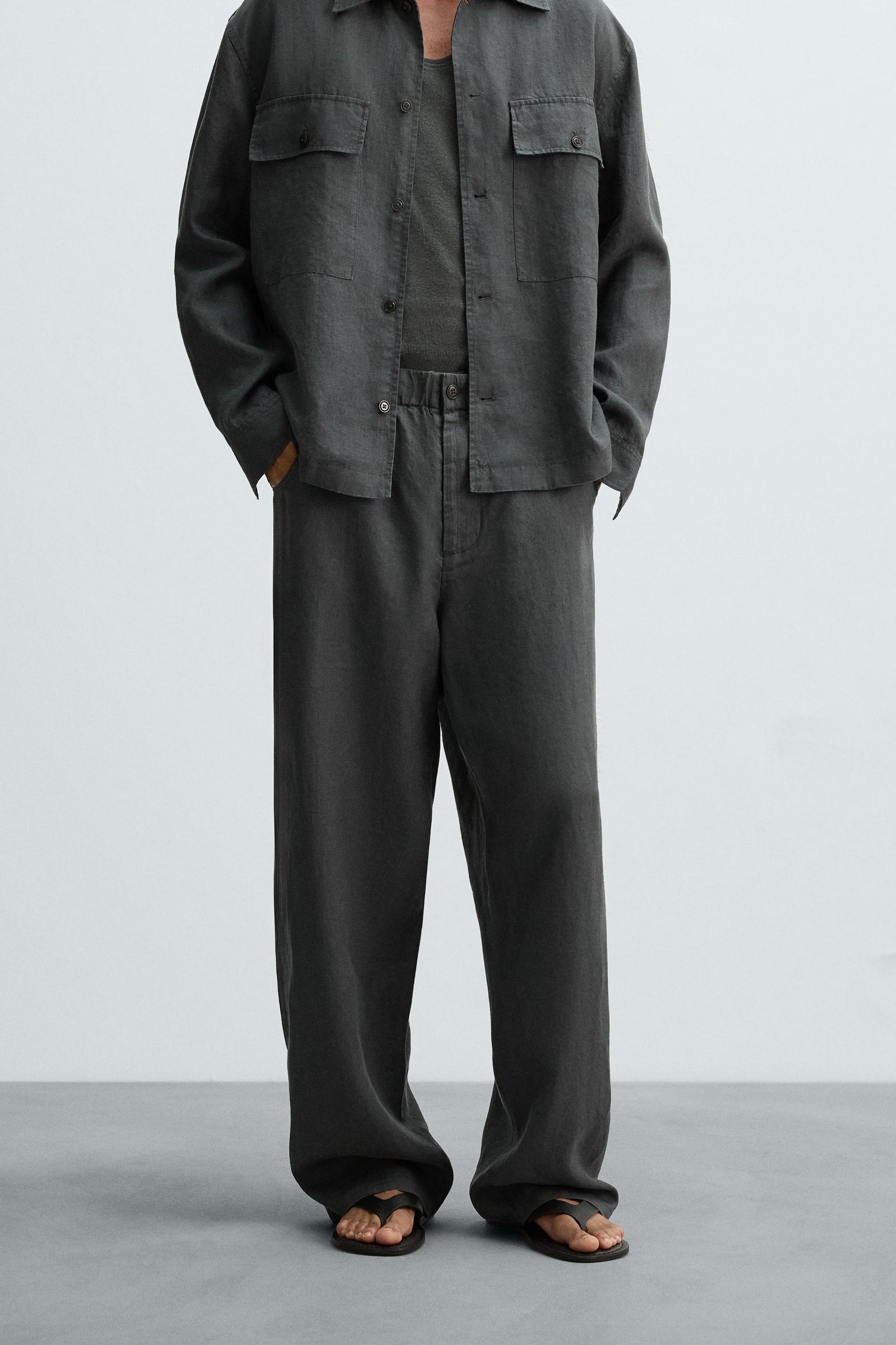 100% HEMP RELAXED FIT TROUSERS - Image 2