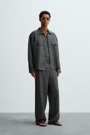 100% HEMP RELAXED FIT TROUSERS - Image 1