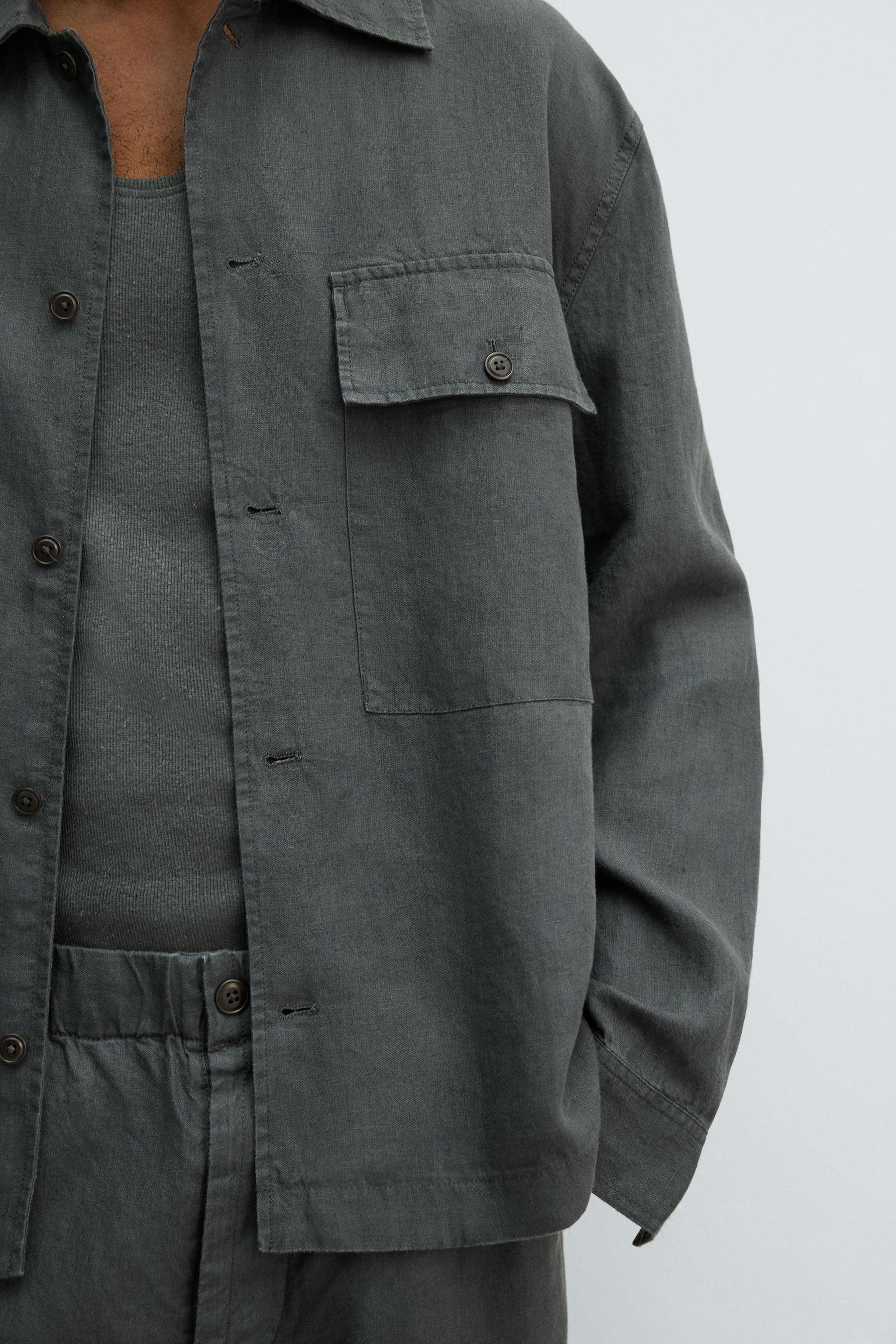 RELAXED FIT 100% HEMP OVERSHIRT - Image 5
