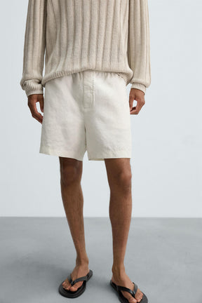 100% HEMP BERMUDA SHORTS - Image 5