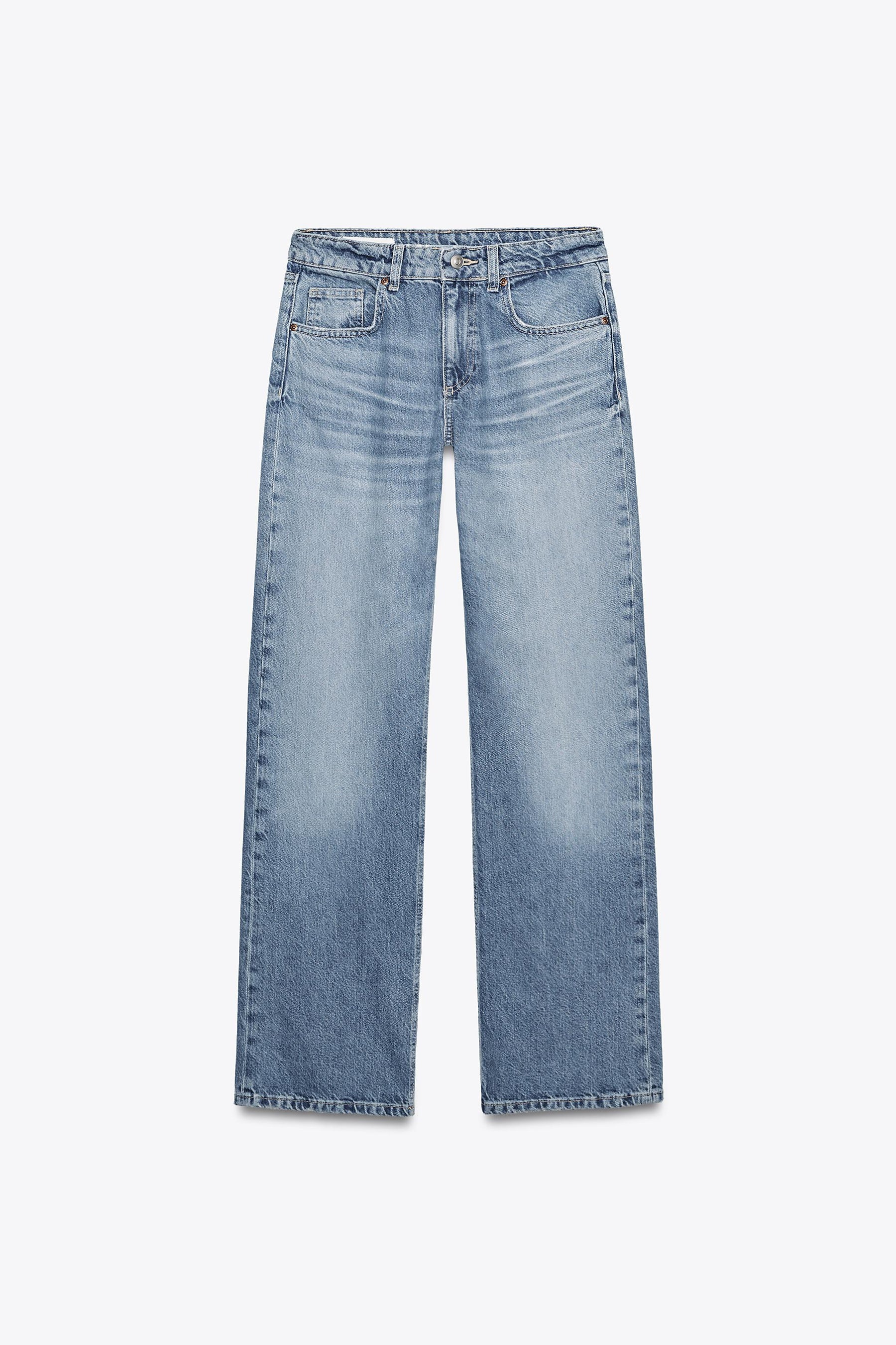Mid-Waist Wide-Leg Jeans