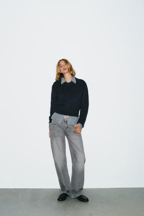 Déifgräifend breet Jeans 