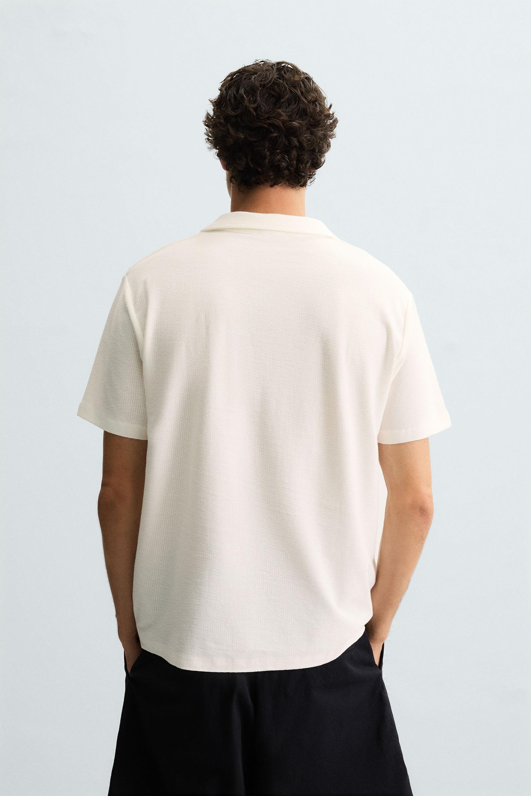 TEXTURED POLO SHIRT - Image 3