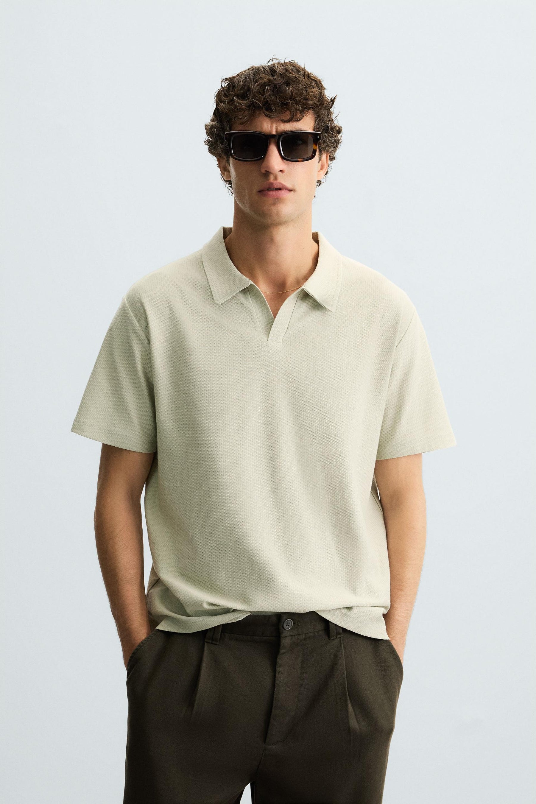 Textured Polo Shirt