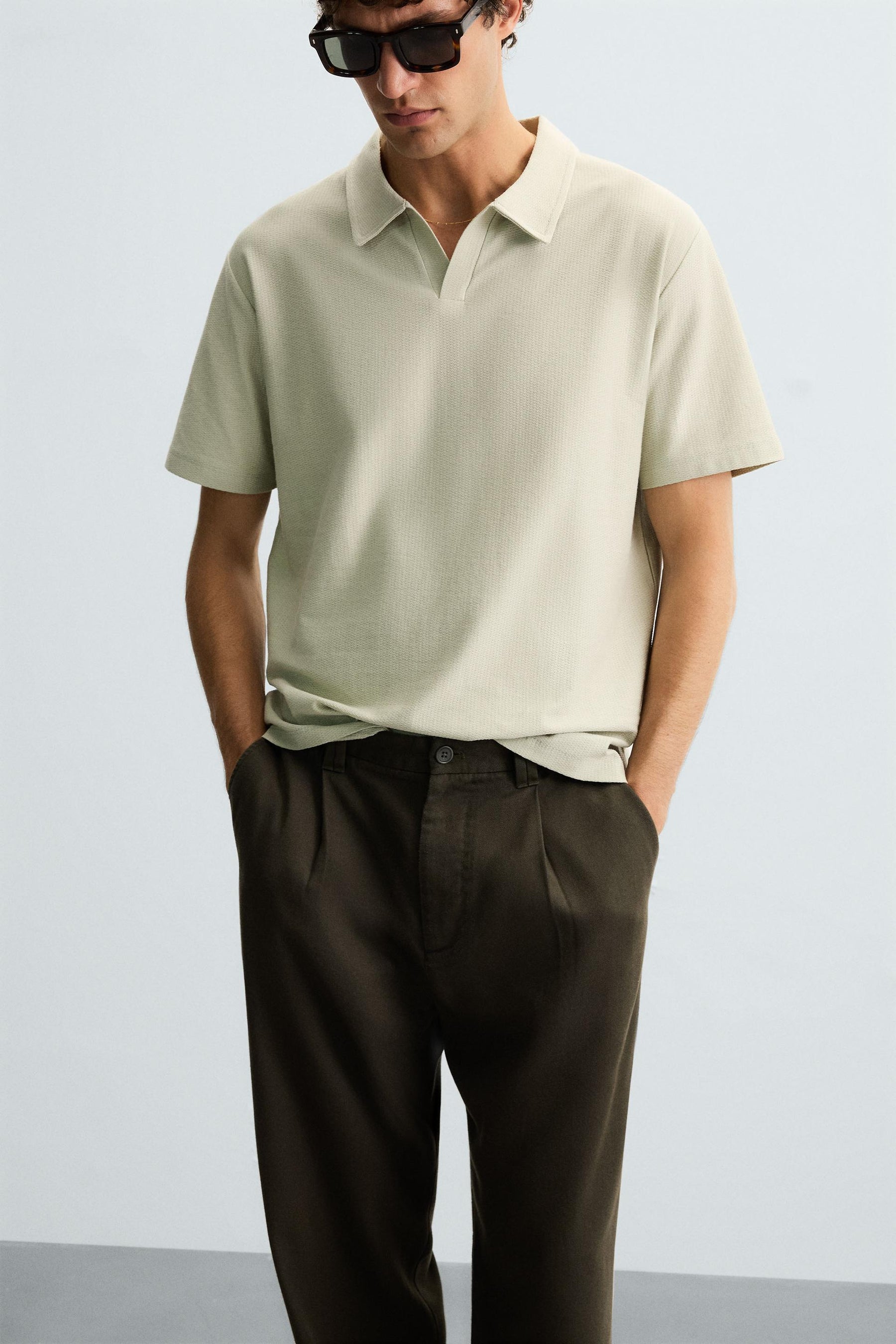 TEXTURED POLO SHIRT - Image 5