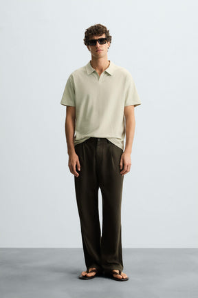 TEXTURED POLO SHIRT - Image 1
