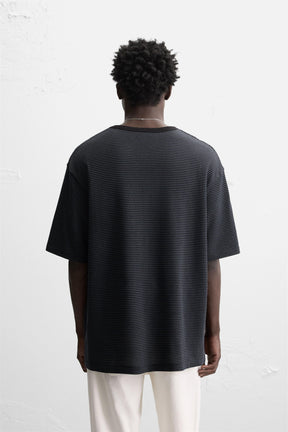 STRIPED JACQUARD T-SHIRT - Image 3