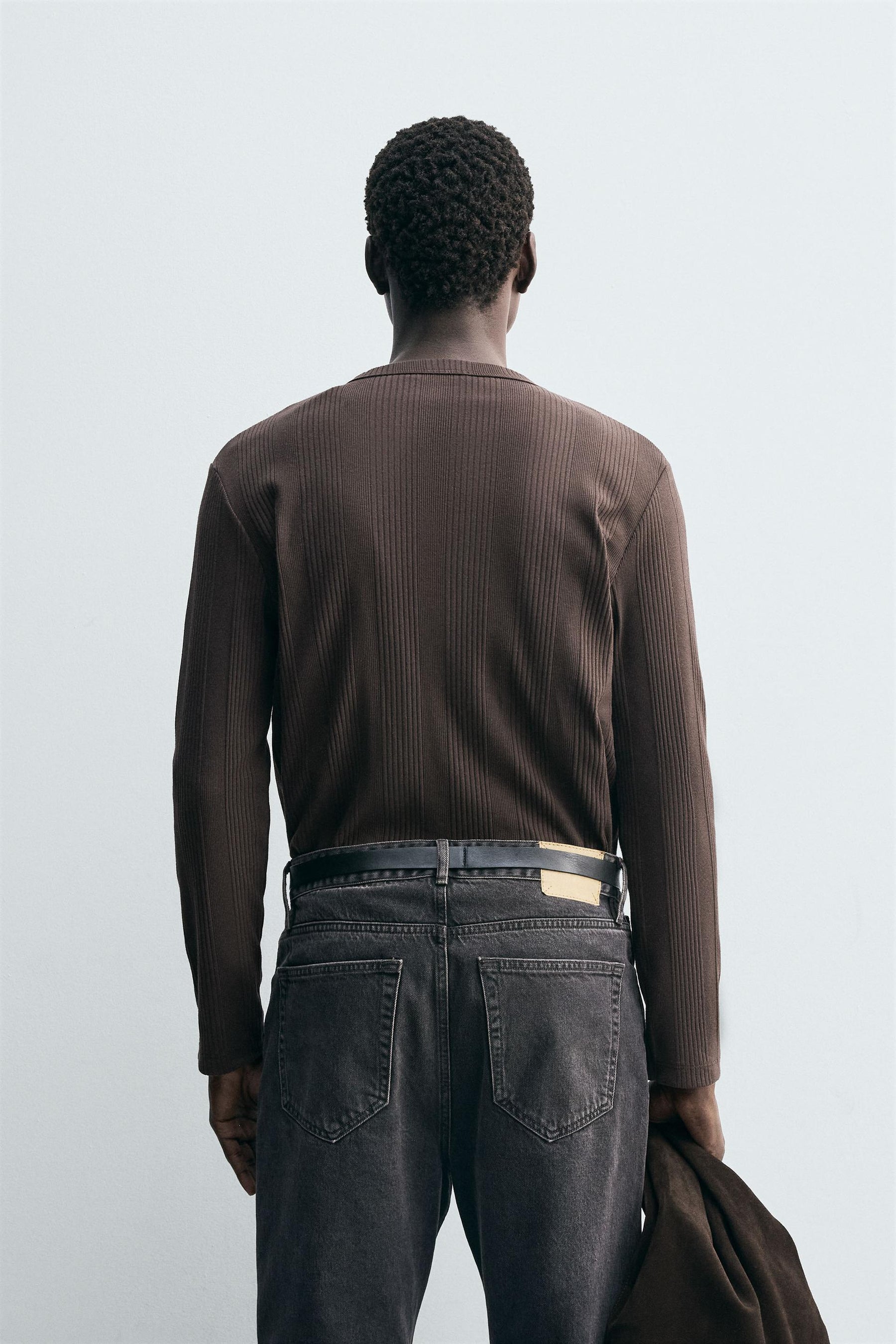 TEXTURED HENLEY T-SHIRT - Image 3