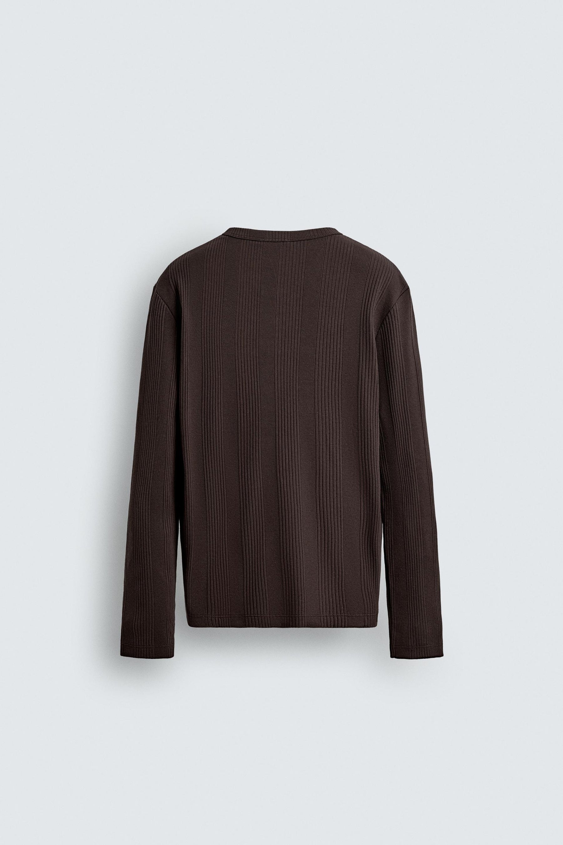 TEXTURED HENLEY T-SHIRT - Image 8