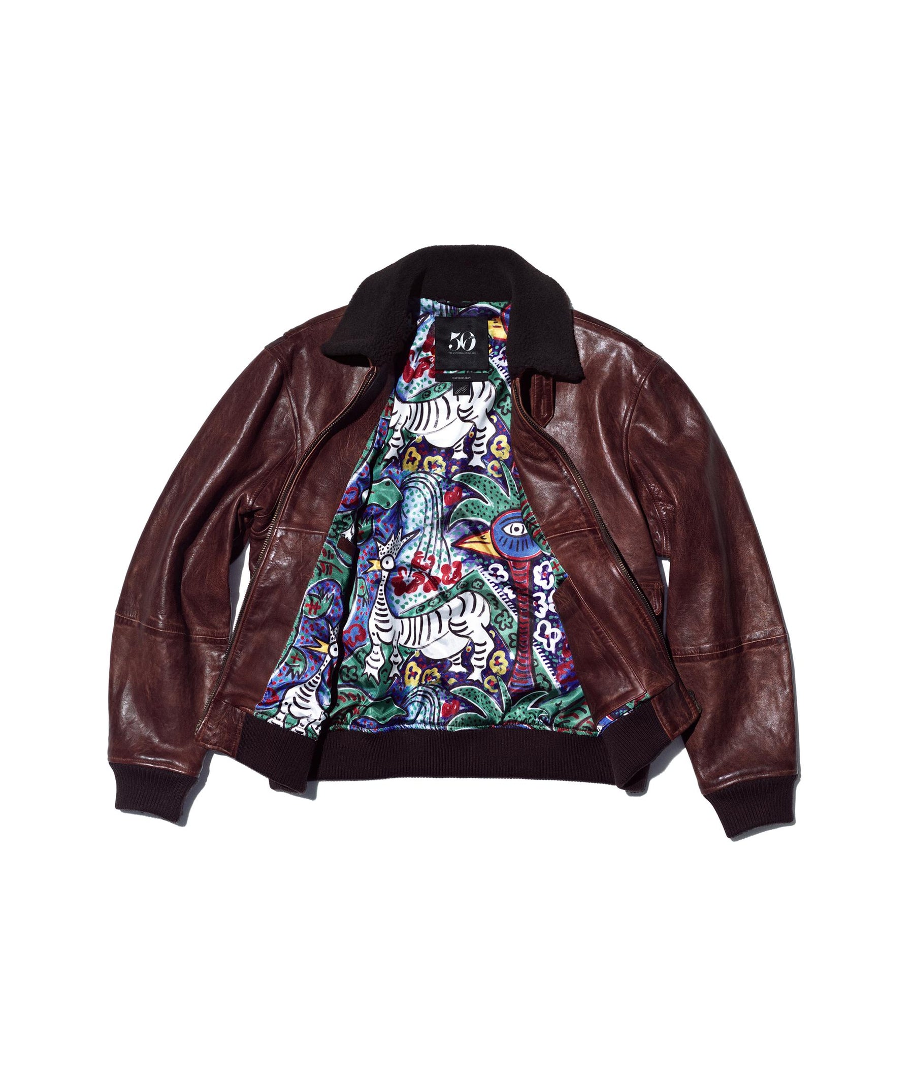 LEATHER AVIATOR JACKET