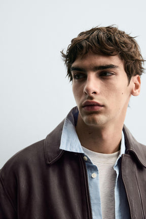 Leather Pocket Jacket