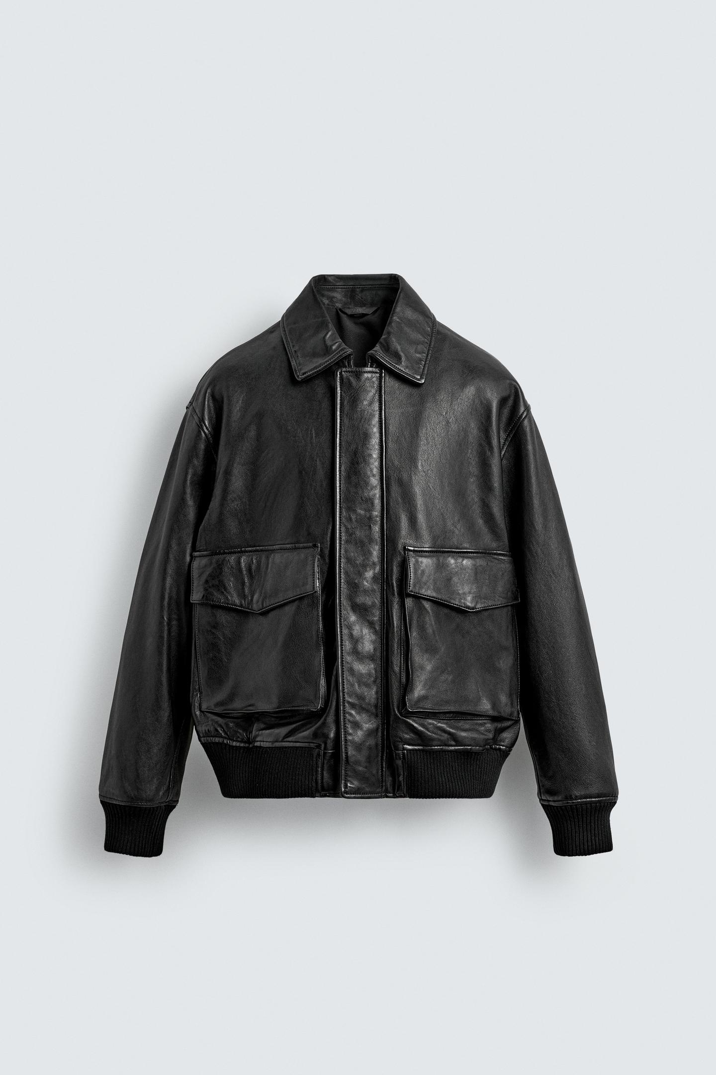 Leather Pocket Jacket