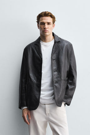 Leather Blazer
