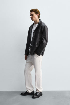 Leather Blazer