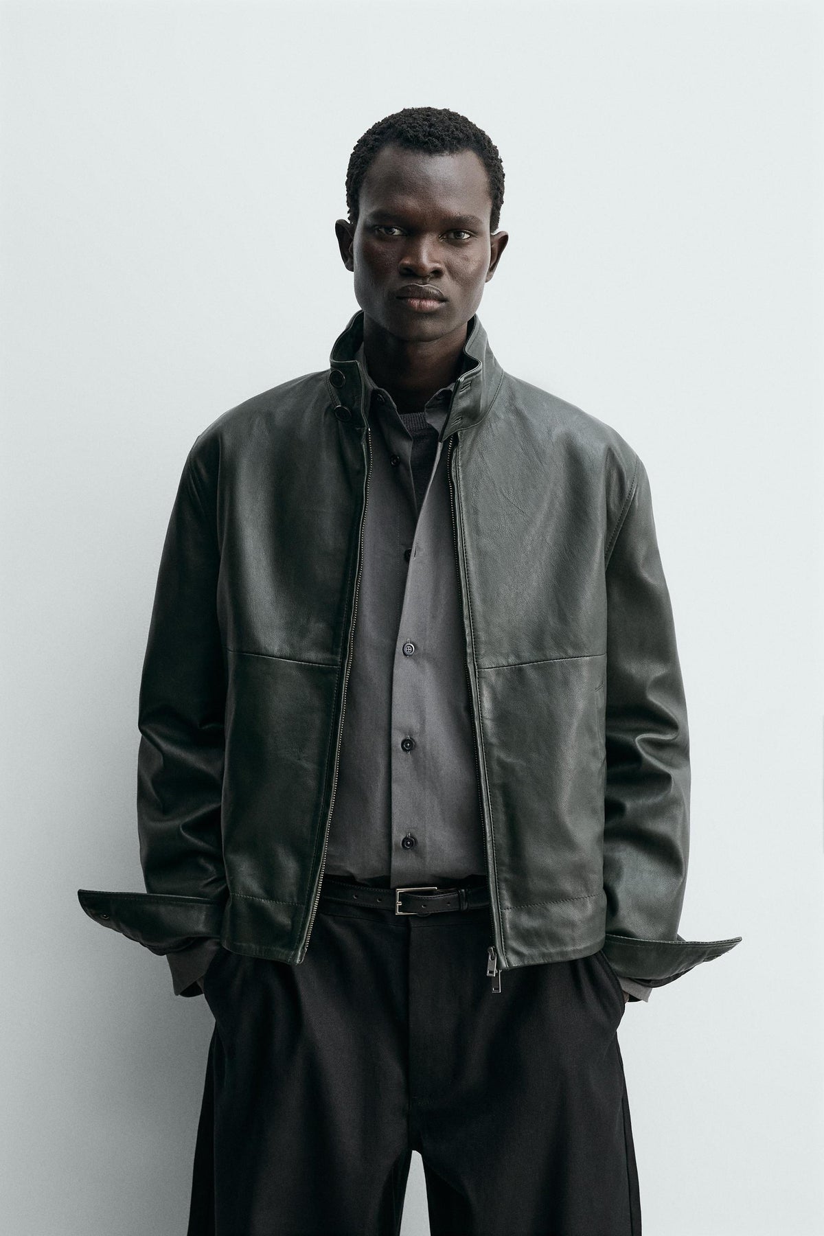 Relaxed Leather Jacket