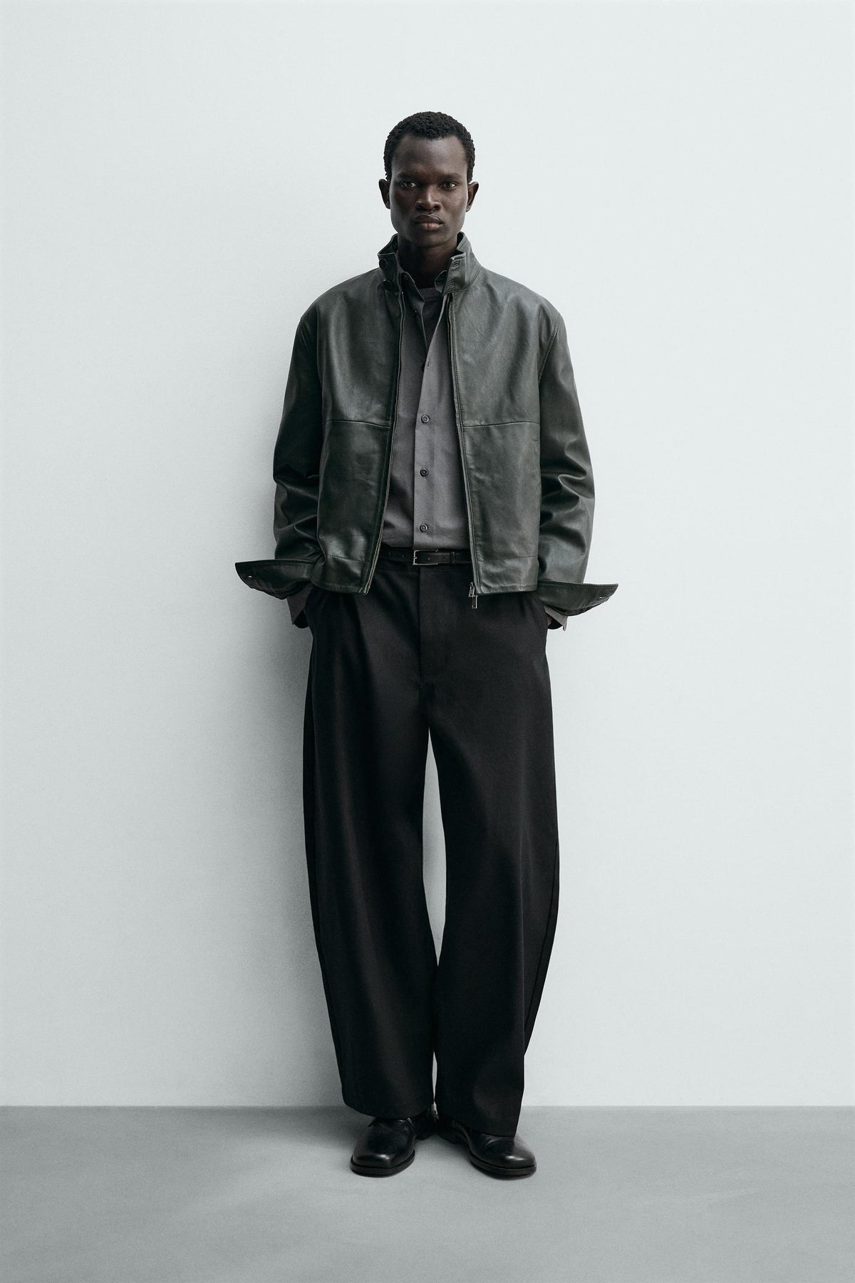 Relaxed Leather Jacket