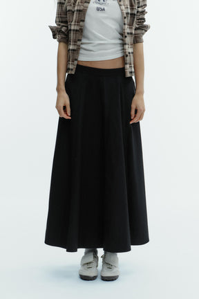 PLEATED MIDI SKIRT