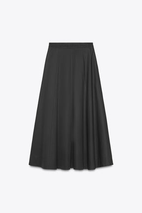 PLEATED MIDI SKIRT