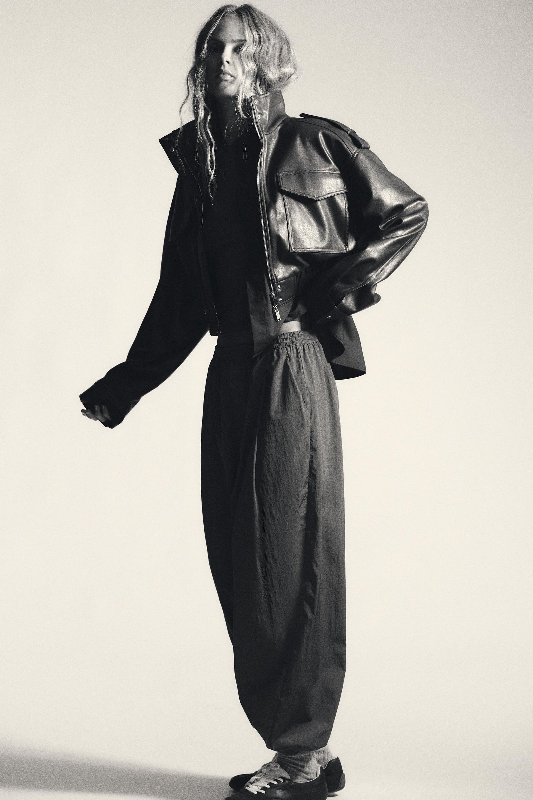 SHORT FAUX LEATHER JACKET - Image 6