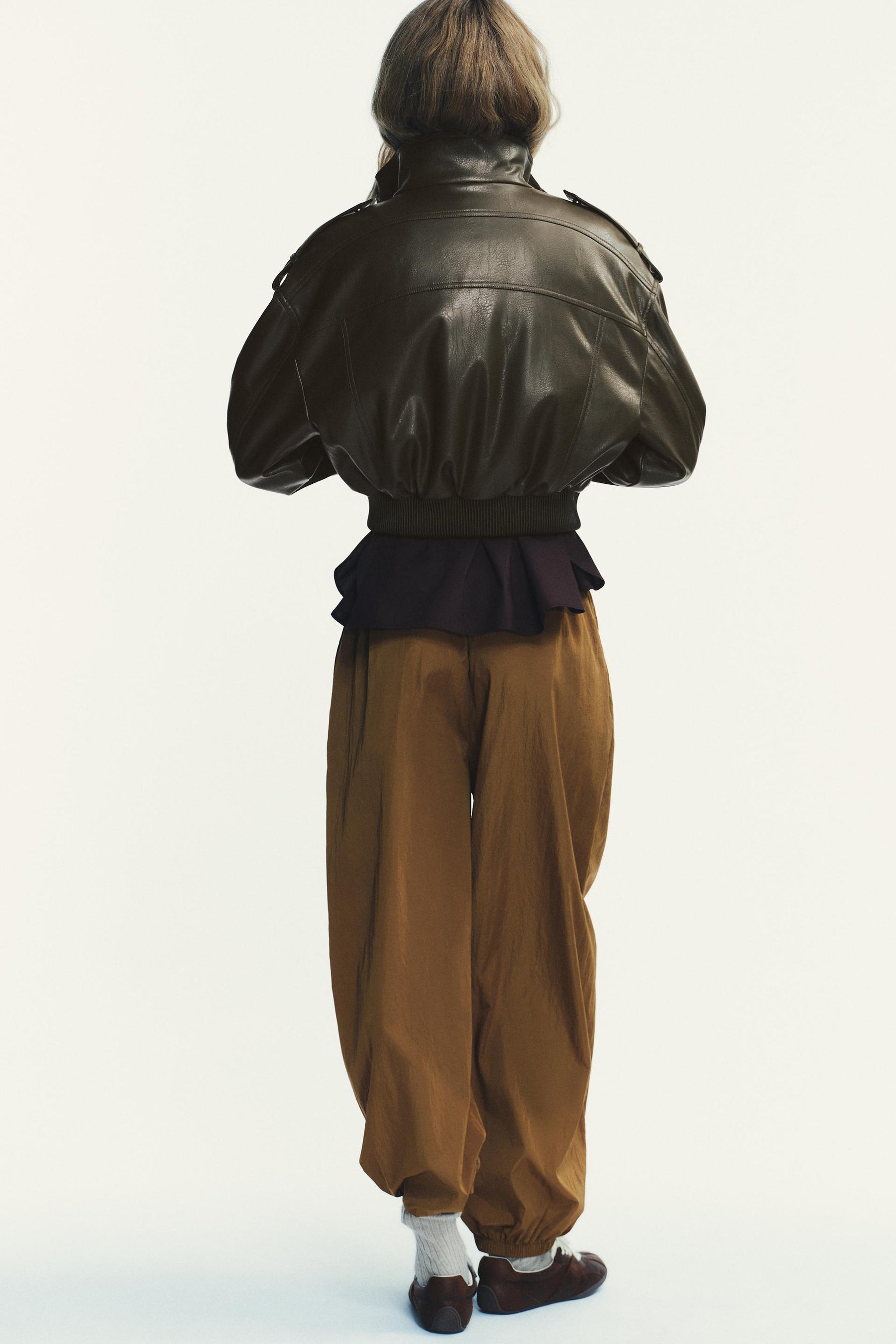 Balloon Trousers with Cuffs