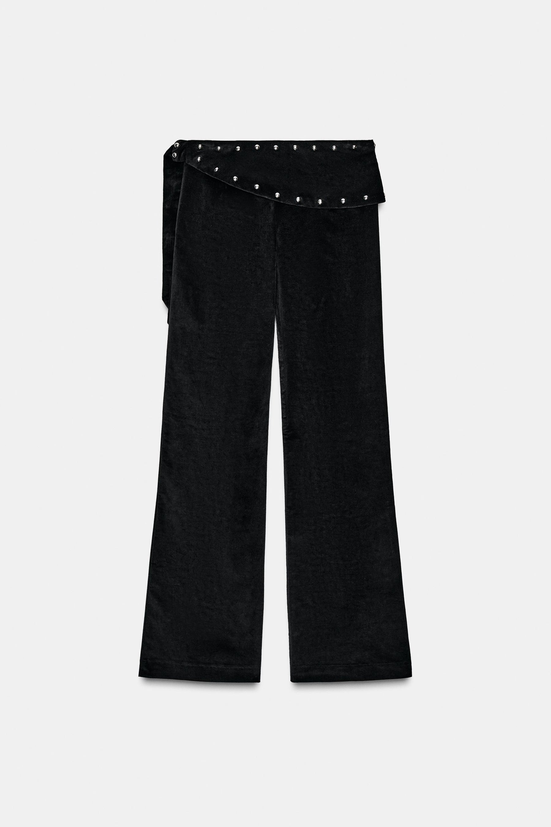 Studded Flare Trousers