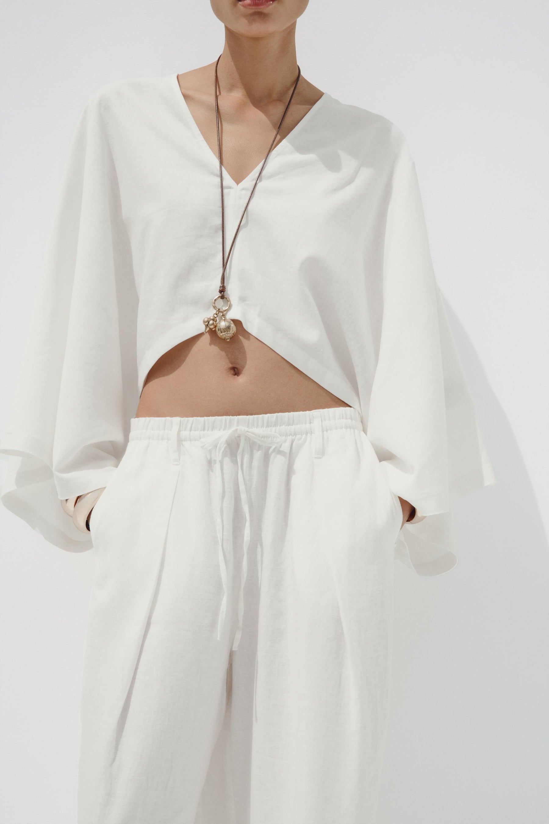 Asymmetric Kimono Cape